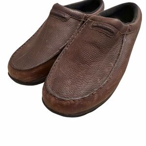 L.L. Bean Men's Dark Brown Leather Slip-On Loafers